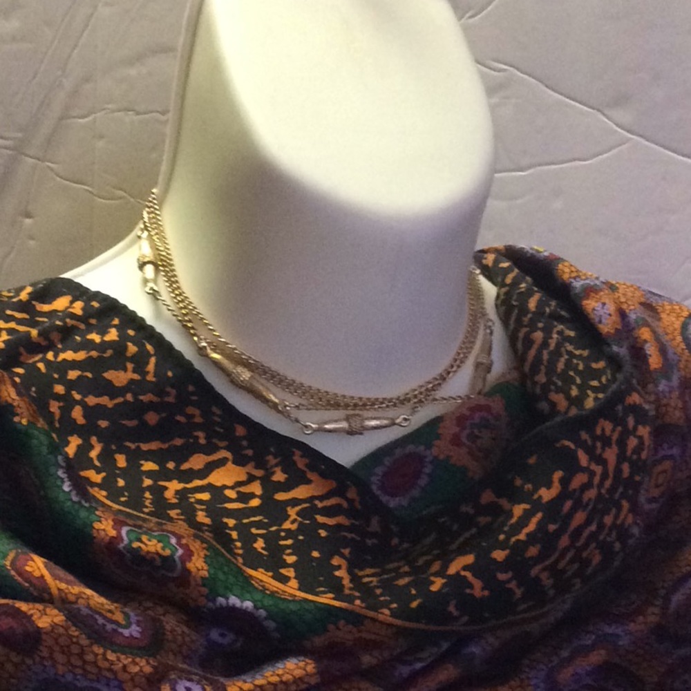 Chain GoldTone 48” Necklace with Sations